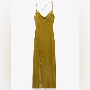 NWT! Zara Crushed Velvet Maxi Dress Gown